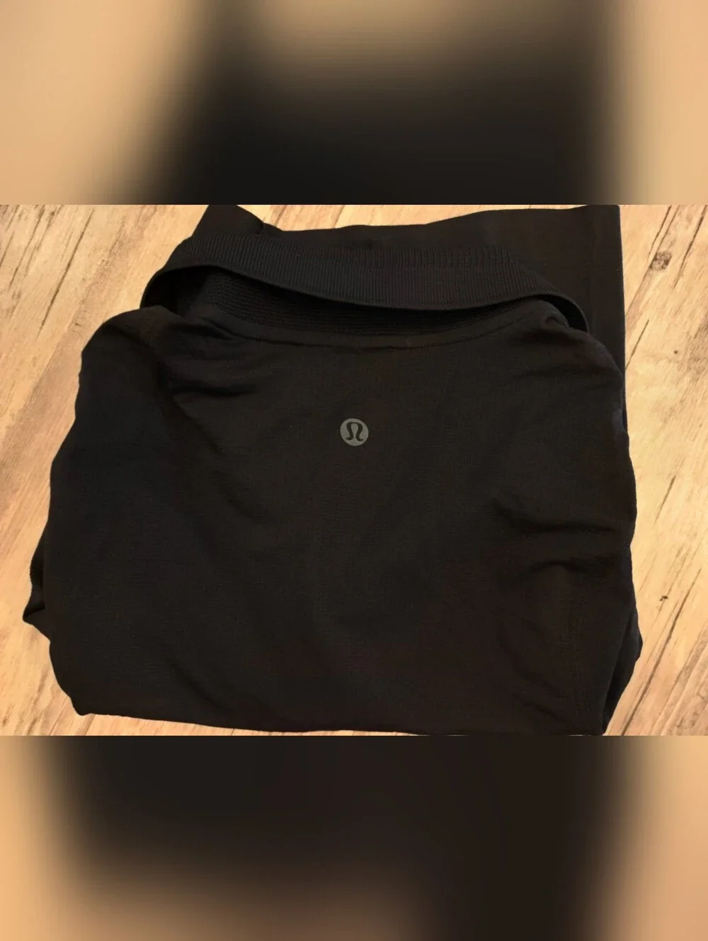 Lululemon Swiftly Polo Crop Shirt Size 0 Black NWOT - Picture 3 of 4